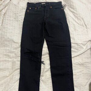 Levi's Wedgie black jeans